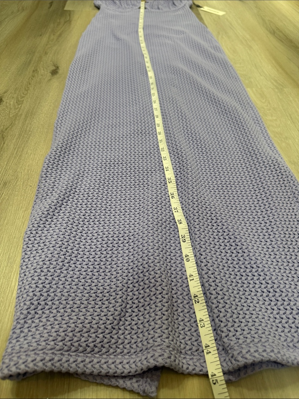 Montce Lavender Crochet Petal Long Slip Dress - Picture 6 of 8